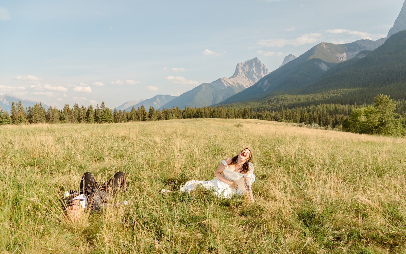 st quarry lake wedding day alberta canmore canmore wedding at st quarry lake
