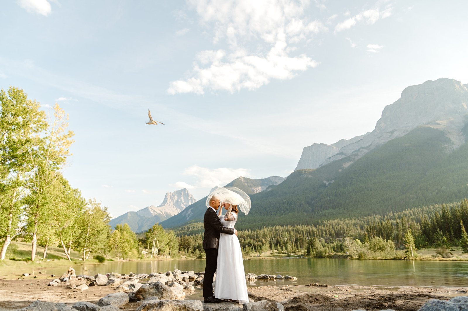 Canmore wedding day alberta photography package