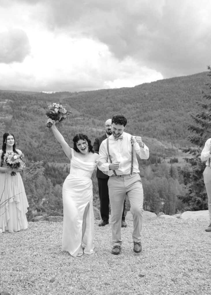 Castlegard wedding photographer Estelle Gonord capturing a couple just saying I Do