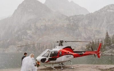 Invermere Wedding Helicopter Tour for Juliah and Mike